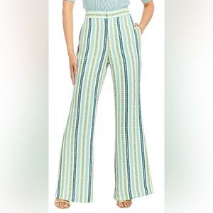 NWT Mestiza NY
Theo Catena Stripe Print Full Length Bell Bottom Pants size 8